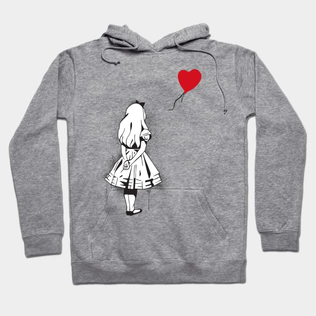 Banksy in Wonderland Hoodie by AngelicaRaquid